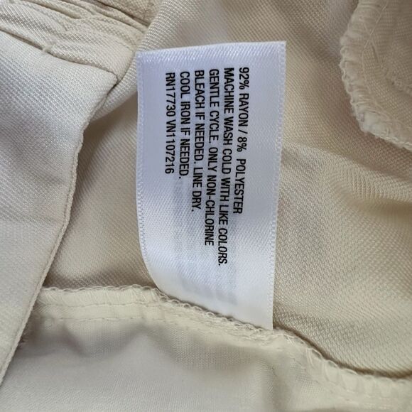A New Day ~ Womens Ivory Pants ~ Cuffed hem ~ size 4 - Picture 7 of 7